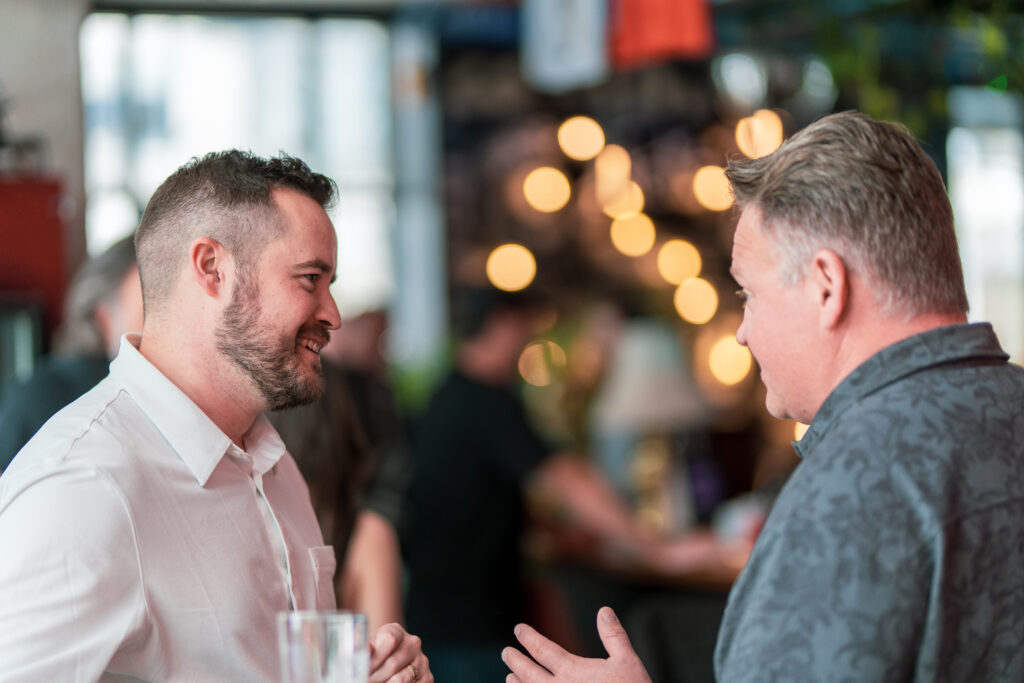 Good Sorts team welcoming property managers to The Good Mixer event