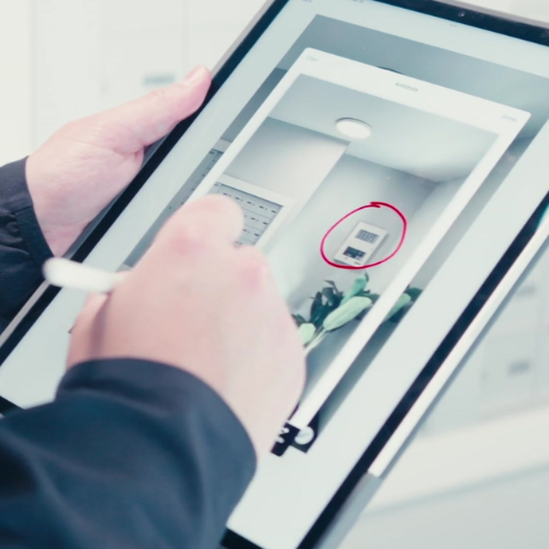 Good Sorts using Checkmate app on iPad to conduct site inspection